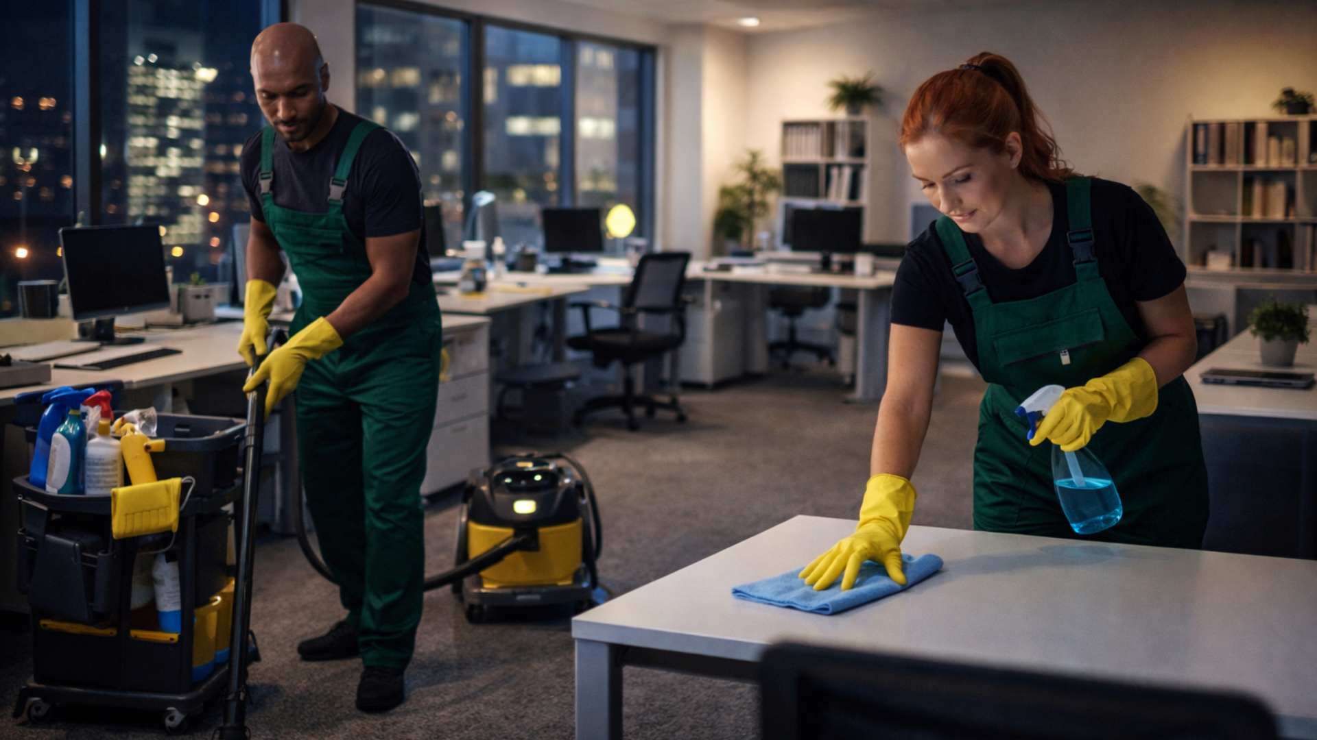 ניקיון משרדים בערב