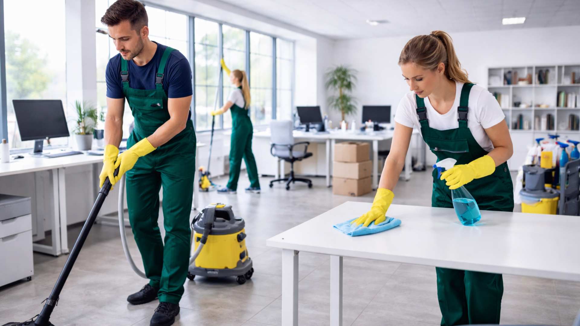 ניקיון לפני כניסה למשרדים חדשים