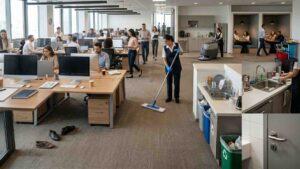 איך להתמודד עם לכלוך שמצטבר במהירות במשרדים עם הרבה עובדים